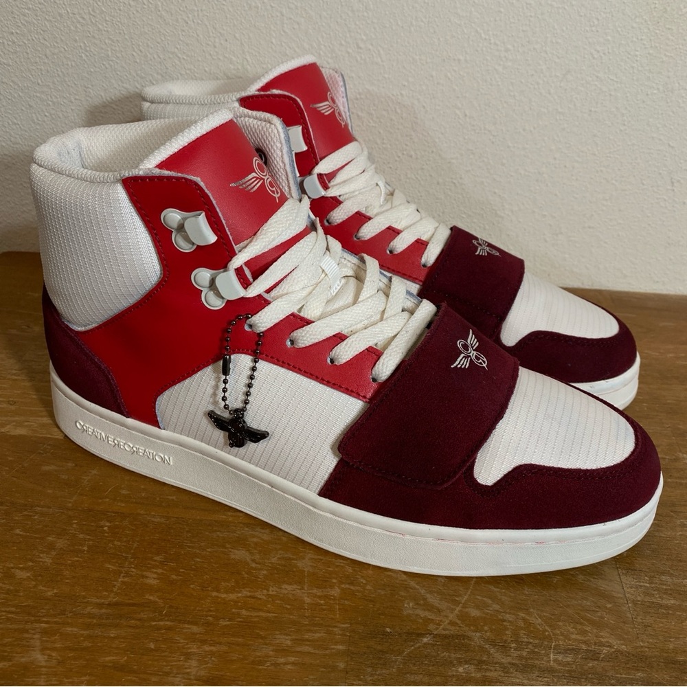 Creative Recreation Cesario High Top Sneaker Burgundy Suede Red - Size 10.5